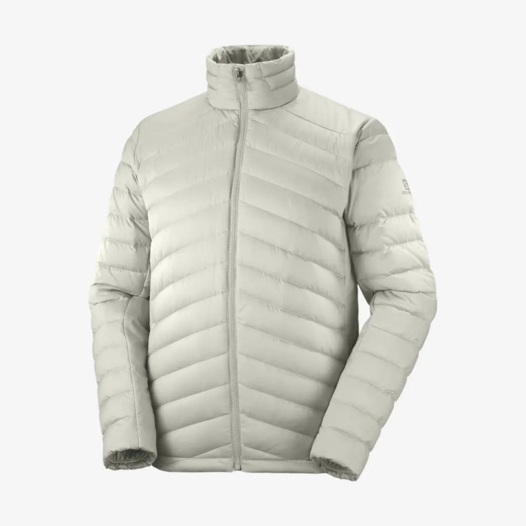 Light Grey Salomon Essential Xwarm Down Men's Insulated Jackets | PH 89375M